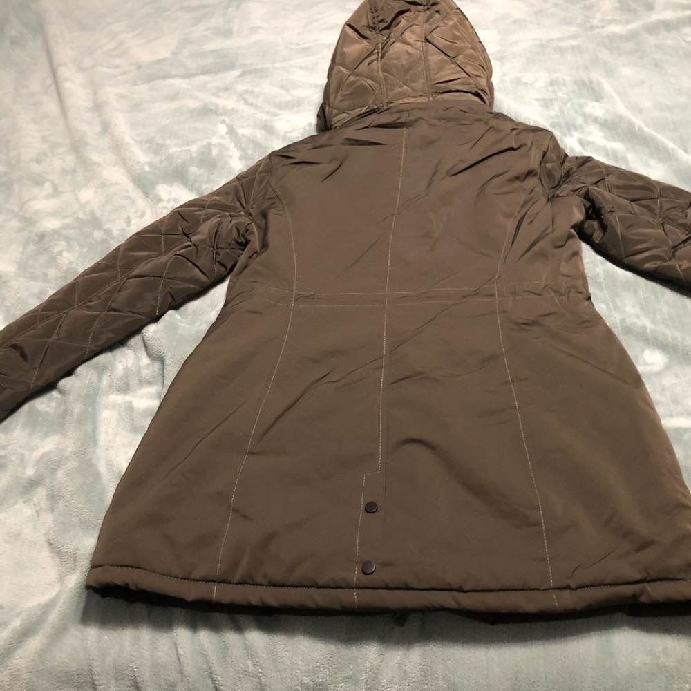Coalition LA heavyweight quilted arm jacket olive - Picture 8 of 12